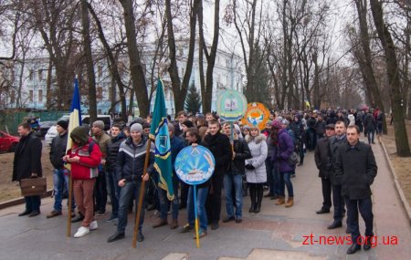 У Житомирі студенти вийшли на Марш Миру