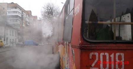 У Житомирі задимівся тролейбус