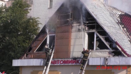 У Житомирі вогнеборцями ліквідовано пожежу у готельному комплексі «RELAX»