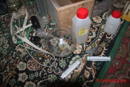 У Житомирі міліція вилучила амфетамін та обладнання для його виготовлення