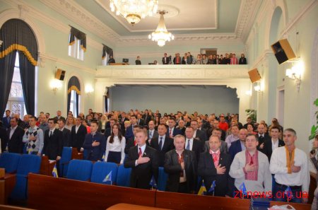 У Житомирі відбулось перше пленарне засідання сесії міської ради 7 скликання