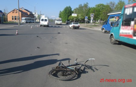 У Бердичеві внаслідок ДТП постраждав велосипедист