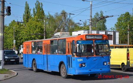 На Великдень у Житомирі буде змінено режим руху тролейбусів та трамваїв