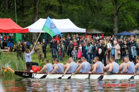 У Житомирі відбулися змагання з веслування на човнах «Дракон»