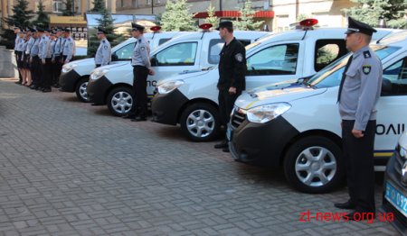 5 нових автівок поповнили автопарк Нацполіції Житомирщини