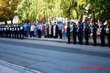 У Житомирі вшанували правоохоронців, які загинули під час виконання службового обов’язку