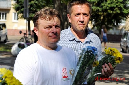До Житомира завітали учасники велопробігу, присвяченому Дню незалежності України