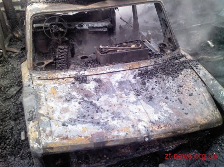 На Житомирщині під час пожежі у власному гаражі травмовано чоловіка
