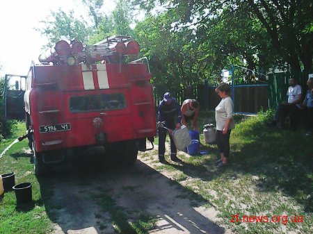 Рятувальники забезпечили водою мешканців с. Вчорайше Ружинського району