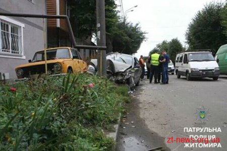У Житомирі п'яний водій зіткнувся з двома автомобілями