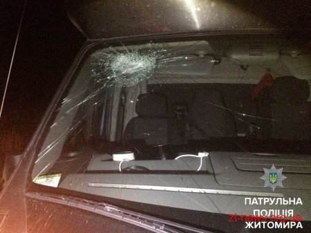 Поліцейські затримали чоловіка, який жбурляв каміння в автомобілі на трасі Київ-Чоп