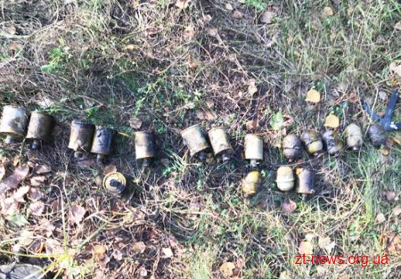 Поліцейські вилучили з річки Бобрівка 17 корпусів гранат