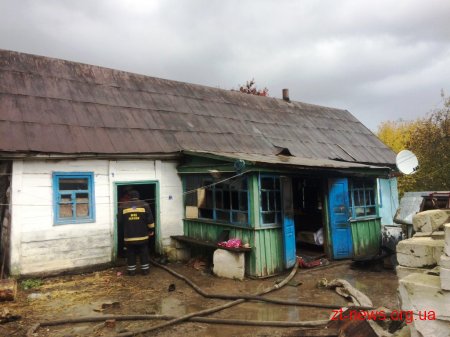 У Новоград-Волинському під час пожежі в будинку сусіди врятували 2-річного хлопчика
