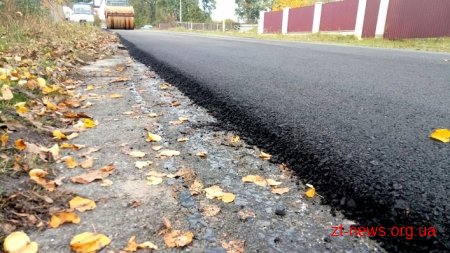 На Житомирщині тривають ремонти місцевих доріг за кошти митниці