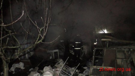 У Житомирі під час пожежі в гаражі загинув чоловік