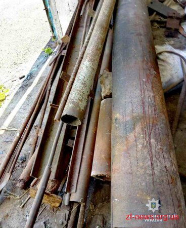 На Черняхівщині поліція викрила незаконний пункт прийому металобрухту