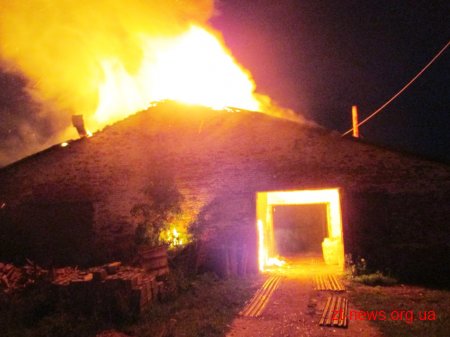 В Пулинському районі рятувальники загасили пожежу в сушарці деревної продукції