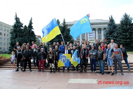 Учасники мотопробігу «За єдність» відвідали Житомир