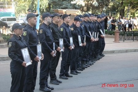 У Житомирі вшанували пам'ять правоохоронців, які загинули під час виконання службових обов’язків