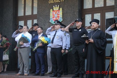 У Житомирі вшанували пам'ять правоохоронців, які загинули під час виконання службових обов’язків