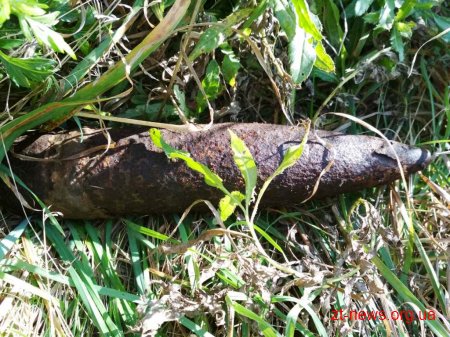 На Житомирщині дітвора, граючись на околиці населеного пункту, знайшла артилерійський снаряд