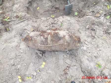 В Житомирській області грибник знайшов у лісі 100-кілограмову бомбу