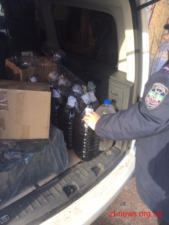 В Житомирській області правоохоронці припинили незаконне розповсюдження фальсифікованого алкоголю