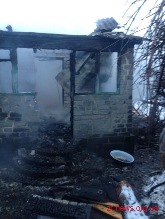 У селі на Житомирщині під час пожежі в будинку рятувальники виявили тіло чоловіка