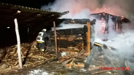 Через несправне пічне опалення на Житомирщині згорів дерев'яний будинок