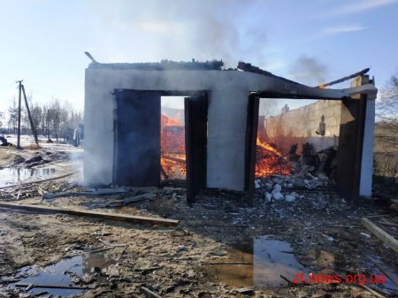 На Житомирщині вогнеборці ліквідували пожежу на підприємстві