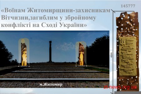 Підсумки ІІ туру конкурсу на кращу скульптурну композицію, присвячену воїнам Житомирщини
