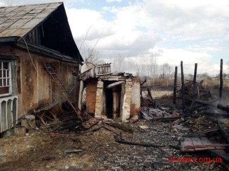 На Житомирщині через палаючий сухостій ледь не згорів будинок