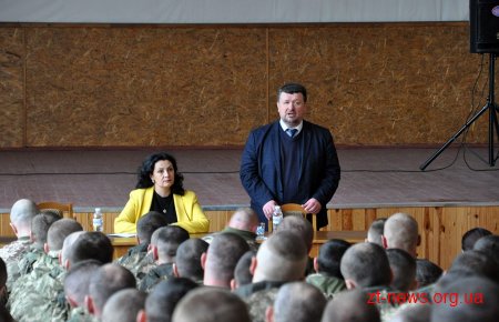 Іванна Климпуш-Цинцадзе у Житомирі зустрілася з військовими 95-ої бригади