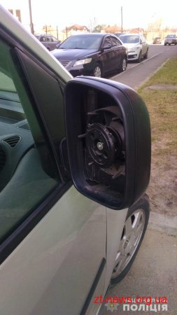Житомирські поліцейські затримали киянина, який вимагав гроші за викрадені з автівок дзеркала