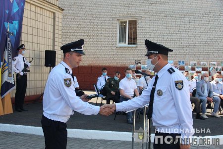 Поліцейських Житомира привітали із першим ювілеєм