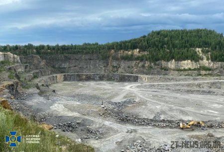 На Житомирщині СБУ задокументувала нелегальний видобуток граніту на 12,5 мільйонів гривень