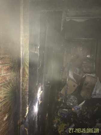 У Житомирі рятувальники винесли з палаючої оселі жінку
