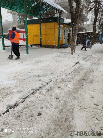 Комунальні служби у Житомирі вивезли близько 700 тонн снігу