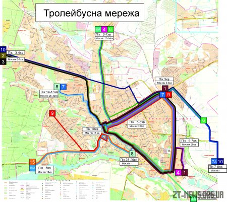 Вже з понеділка у Житомирі змінять тролейбусні маршрути