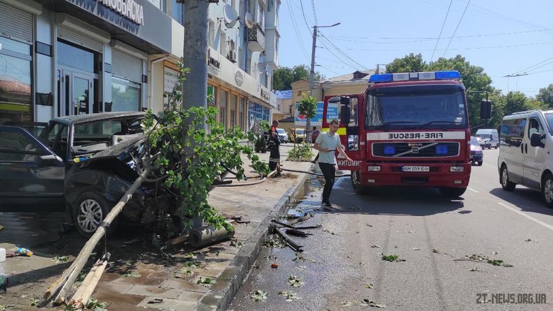 ДТП з потерпілими поблизу Житомирської міської ради: троє травмованих