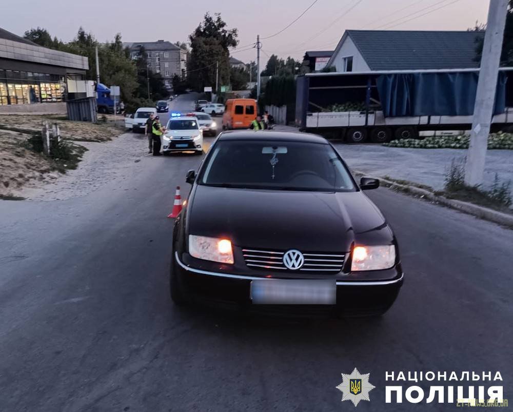 У Звягелі водійка Volkswagen наїхала на 7-річну дитину, яка перебувала на дорозі